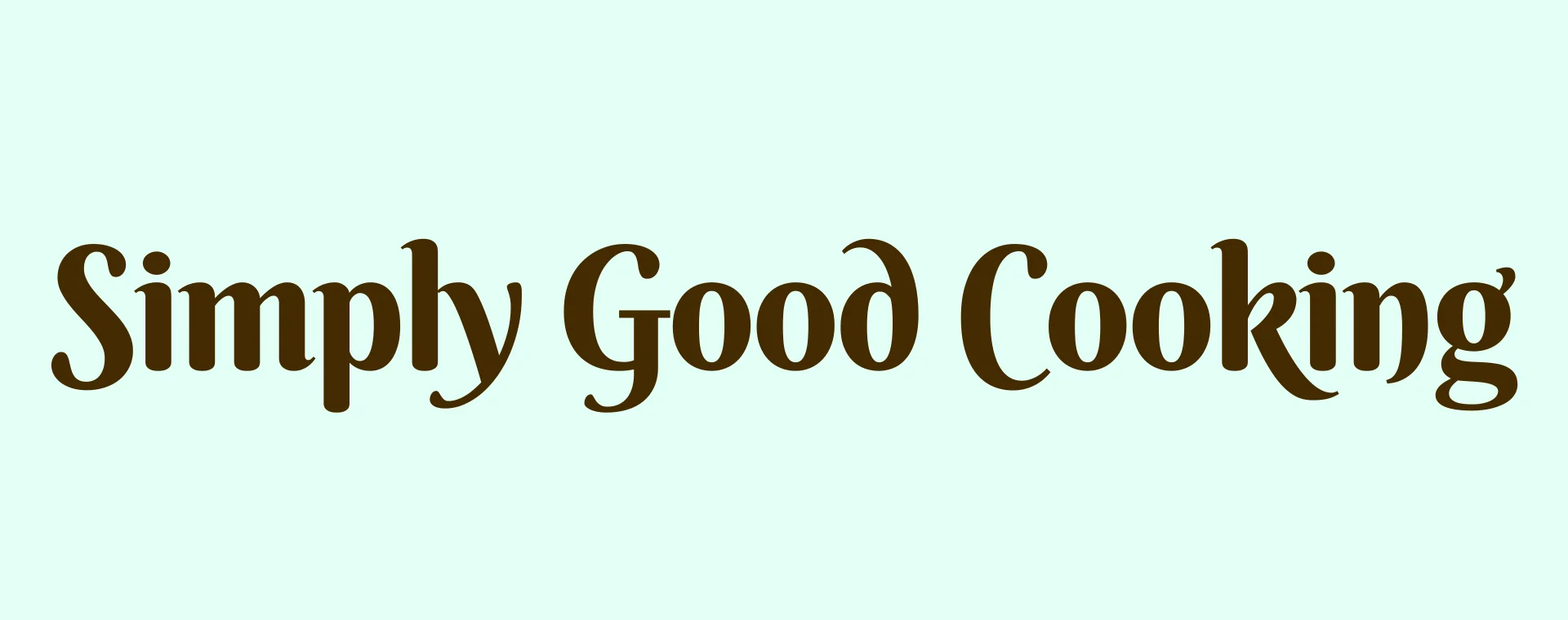 Simply Good Cooking Banner
