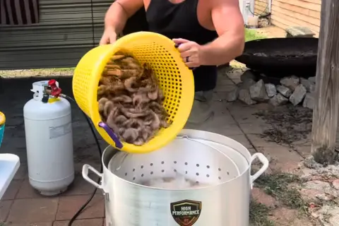 Cooking the Shrimp