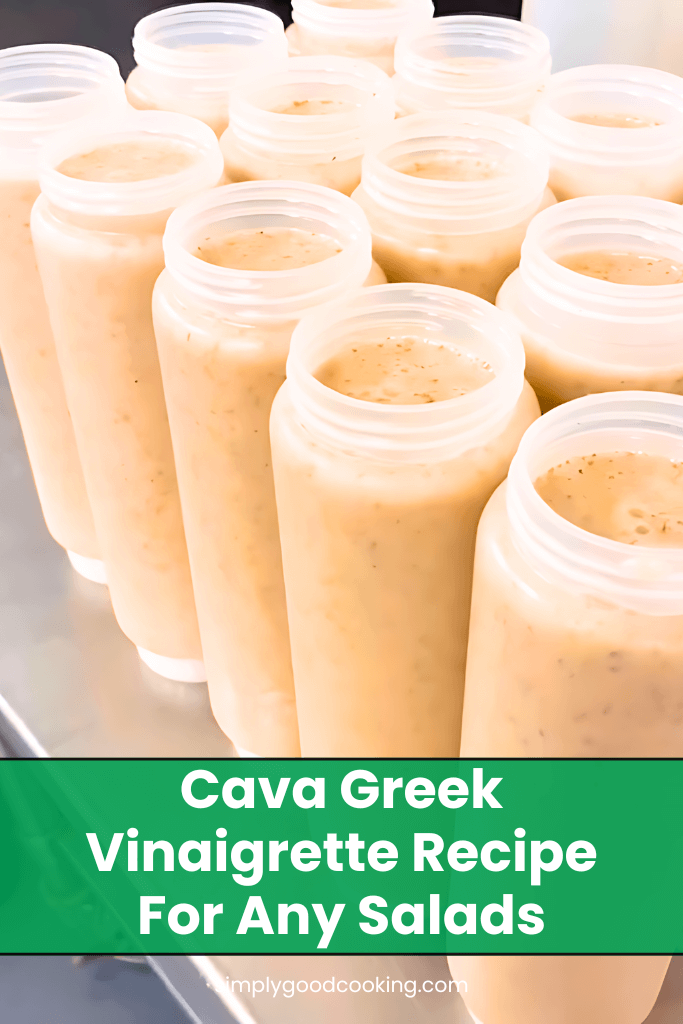 Cava Greek Vinaigrette Recipe
For Any Salads
