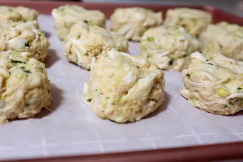 Shape the Crab Cakes