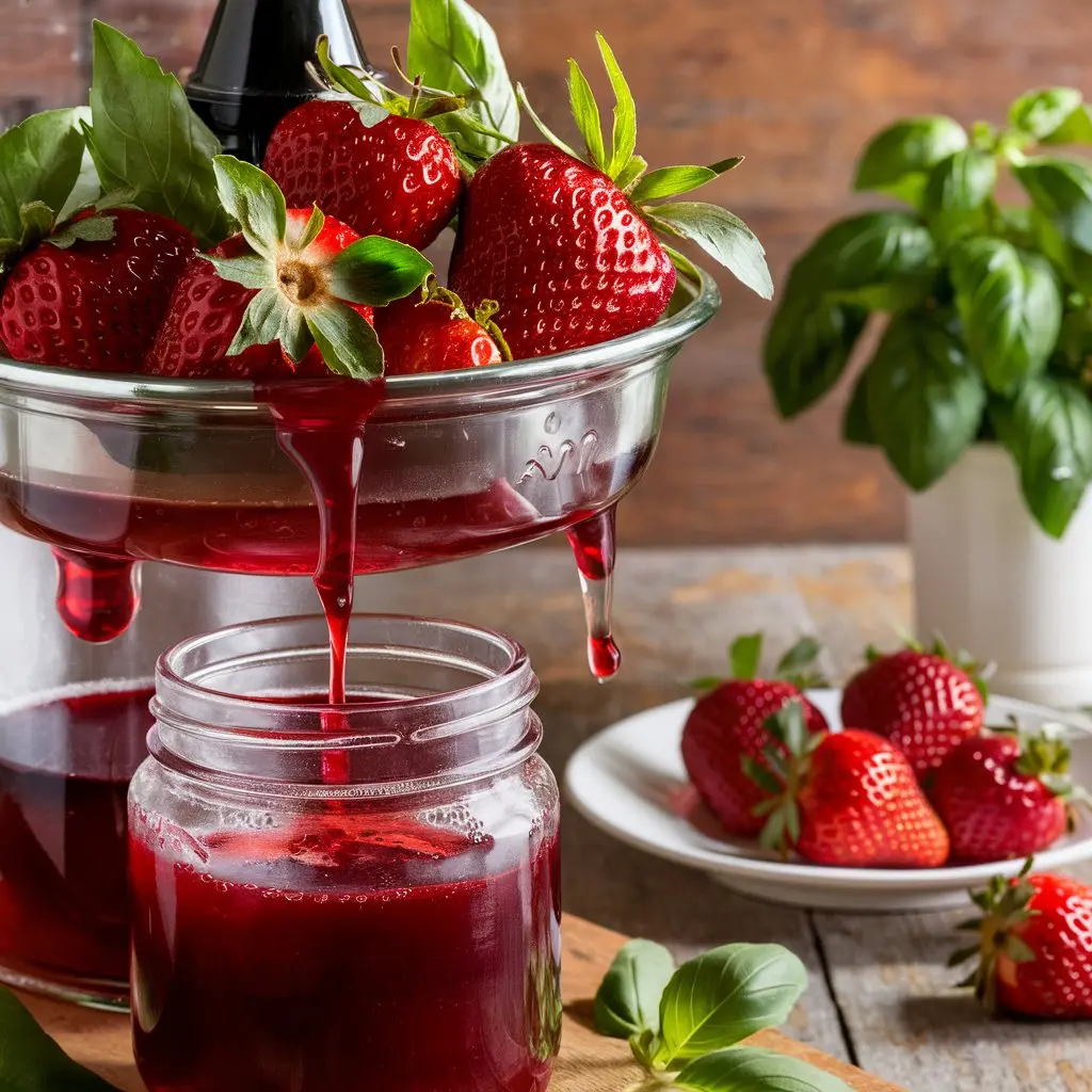 Strawberry-Basil Syrup