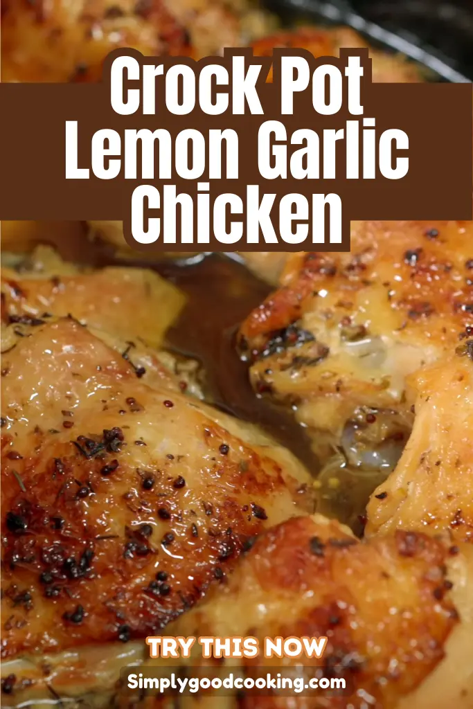 Slow Cooker Lemon Garlic Chicken