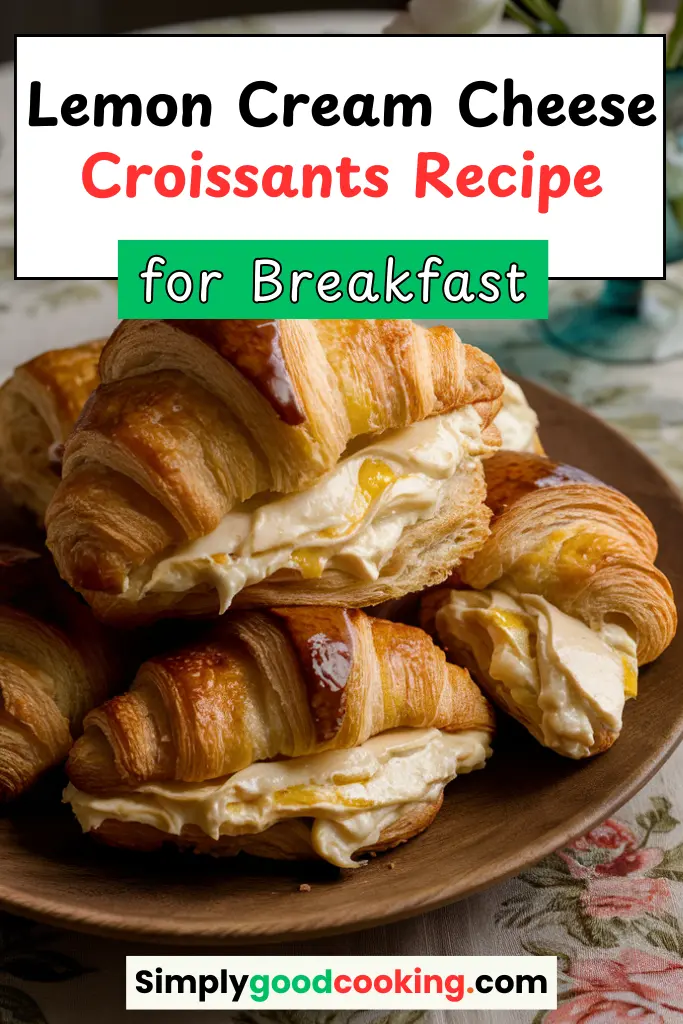 Lemon Cream Cheese Croissants